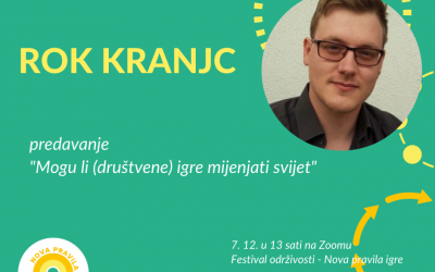 Prijavite se: predavanje Roka Kranjca “Mogu li (društvene) igre mijenjati svijet?”