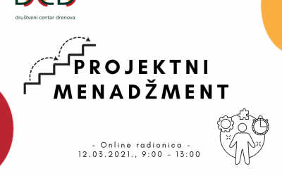 Poziv na radionicu o projektnom menadžmentu u sklopu projekta „Društveni centar Drenova“